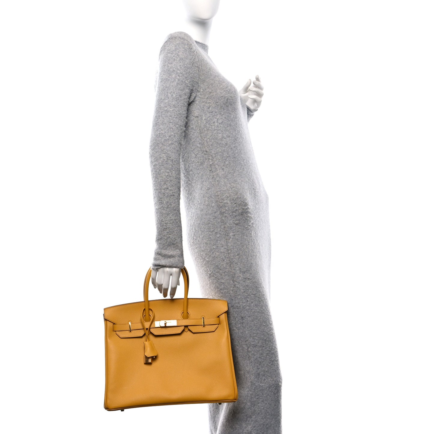 Epsom Birkin 35 Jaune Ambre