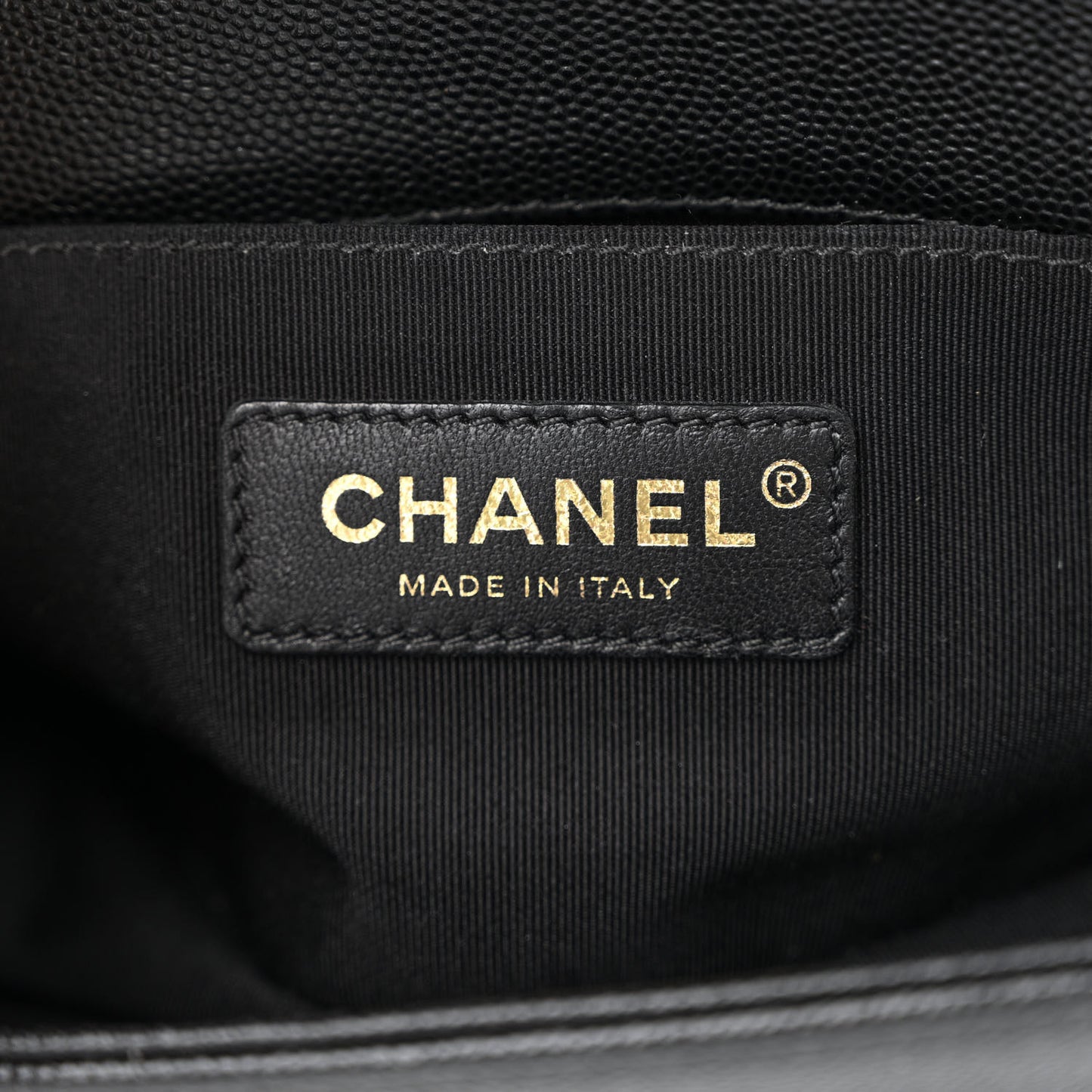 Caviar Quilted Small Boy Flap Black