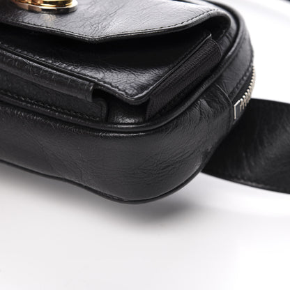 Gucci Fluffy Calfskin Mini Morpheus Belt Bag 90 36 Black 10 of 11