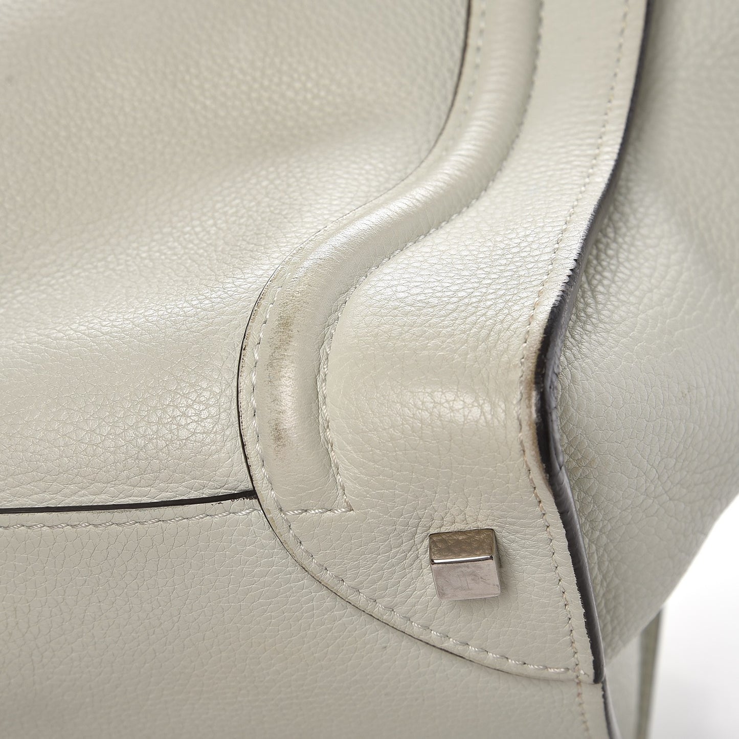Drummed Calfskin Mini Luggage Lune
