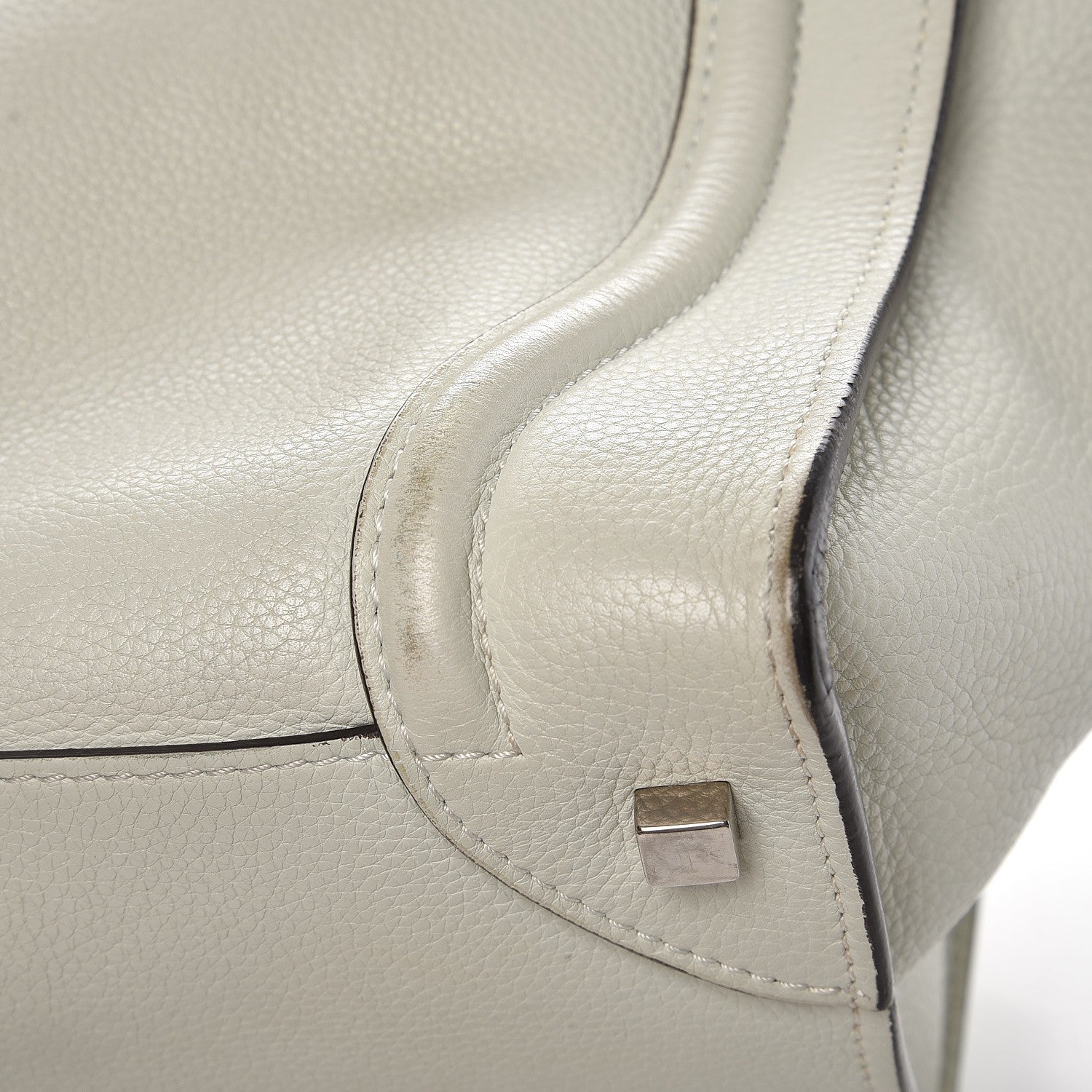 Celine Drummed Calfskin Mini Luggage Lune 12 of 15