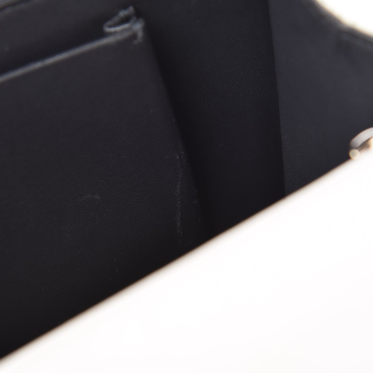 Patent Micro-Cannage Small Diorama Flap Bag White