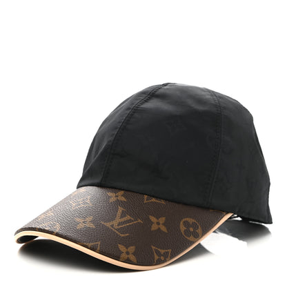 Louis Vuitton Polyester Silk Monogram LV Get Ready Cap M Black 1 of 8