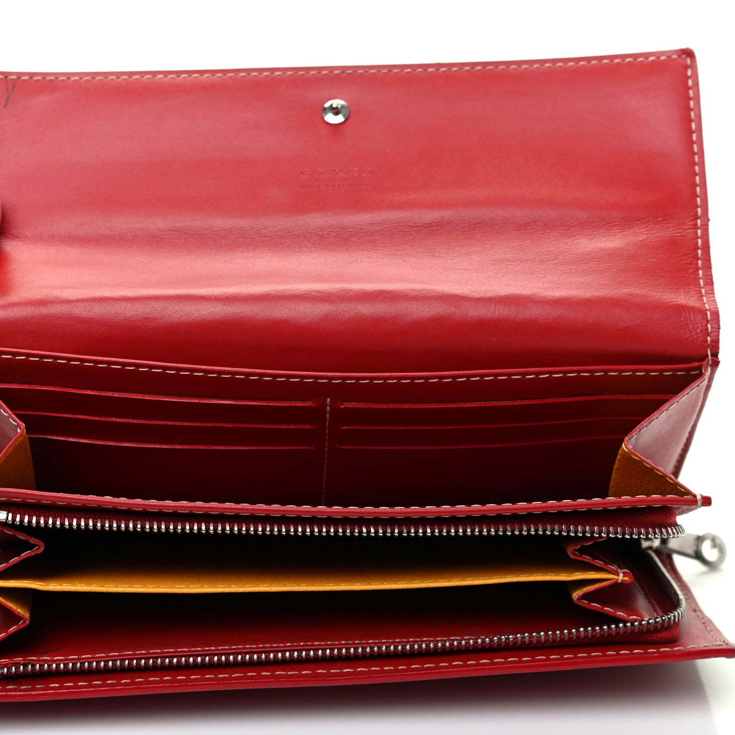 Goyardine Varenne Long Wallet Red