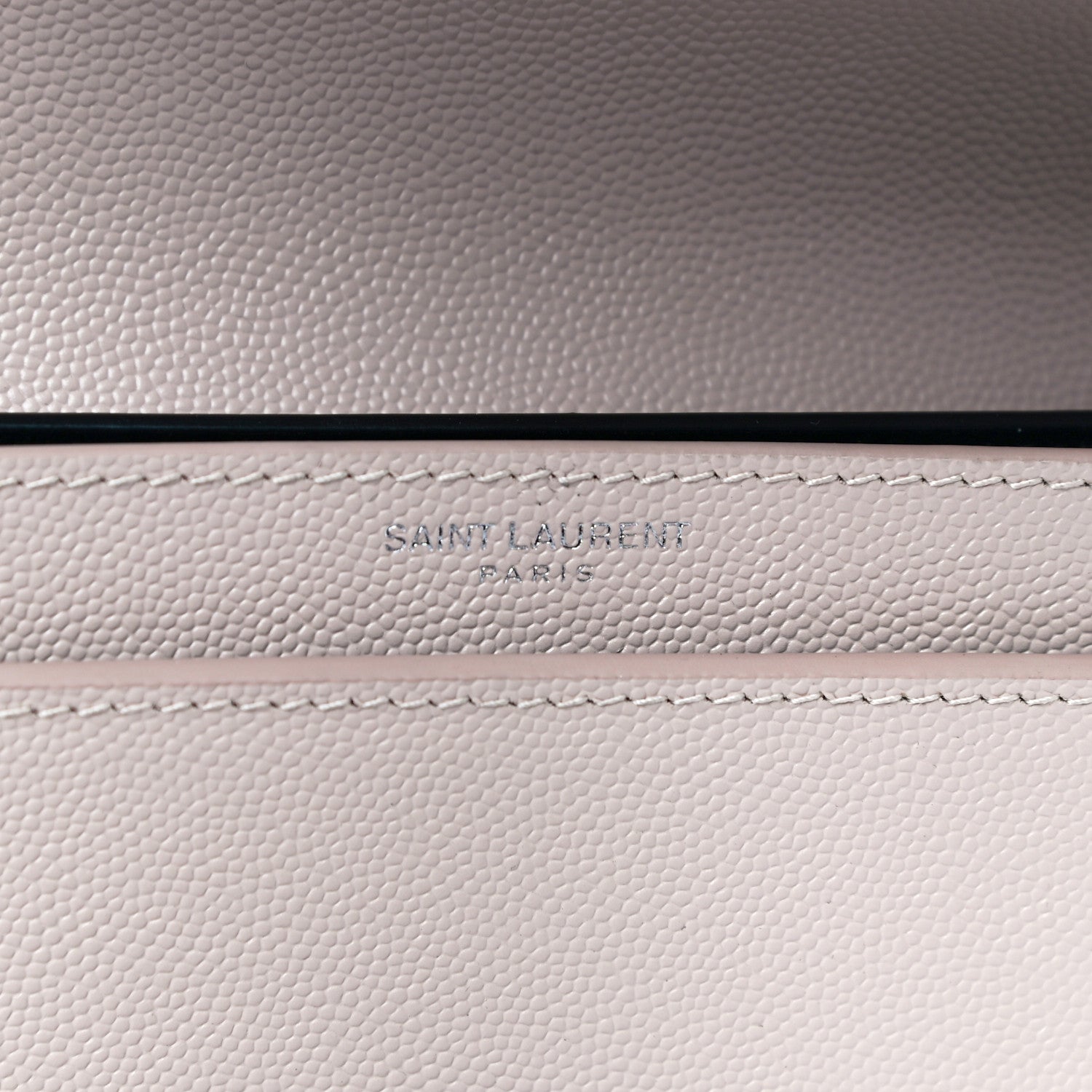 Saint Laurent Grain De Poudre Monogram Cassandra Clasp Bag Marble Pink 6 of 12