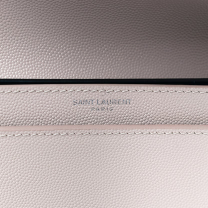 Saint Laurent Grain De Poudre Monogram Cassandra Clasp Bag Marble Pink 6 of 12