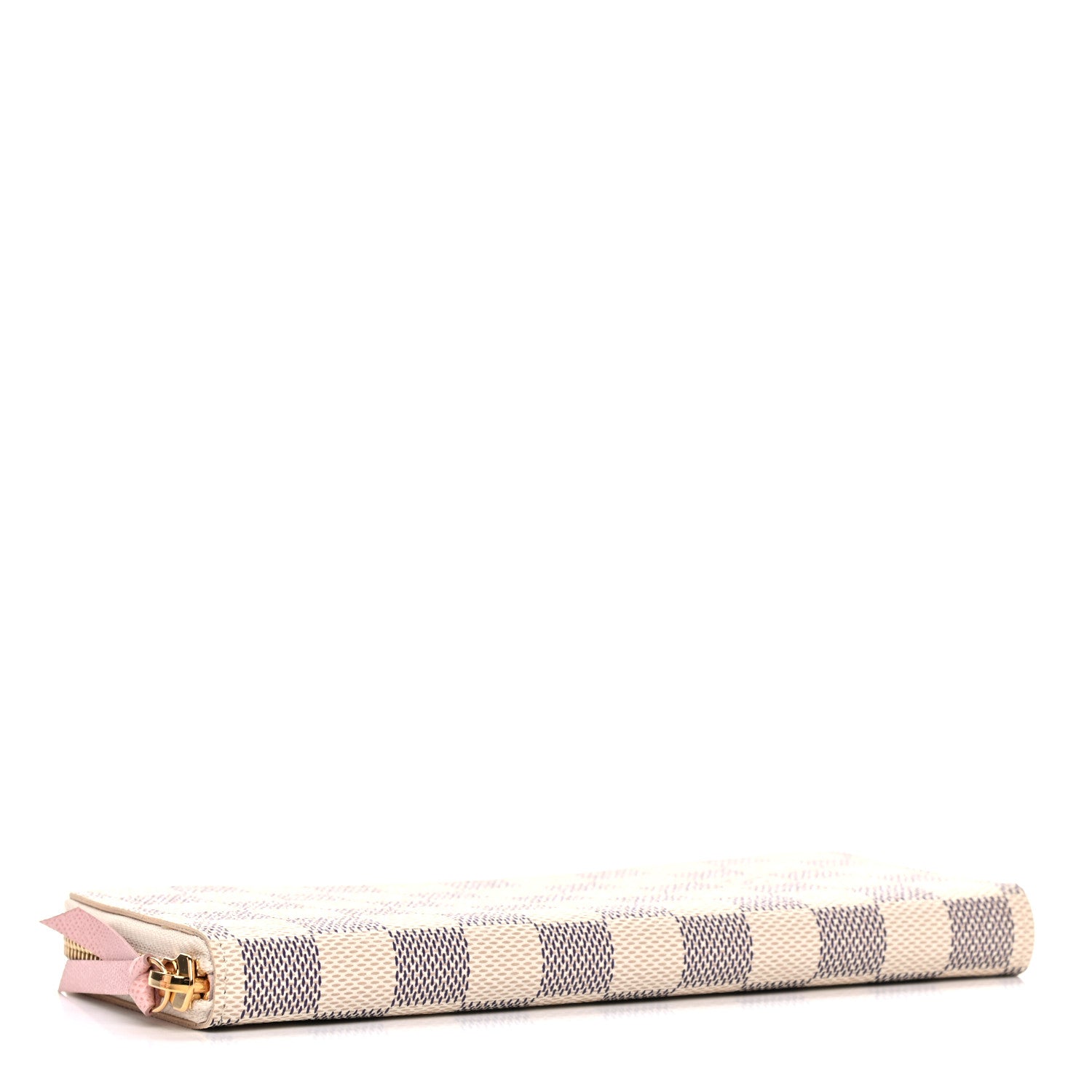 Louis Vuitton Damier Azur Clemence Wallet Rose Ballerine 4 of 10