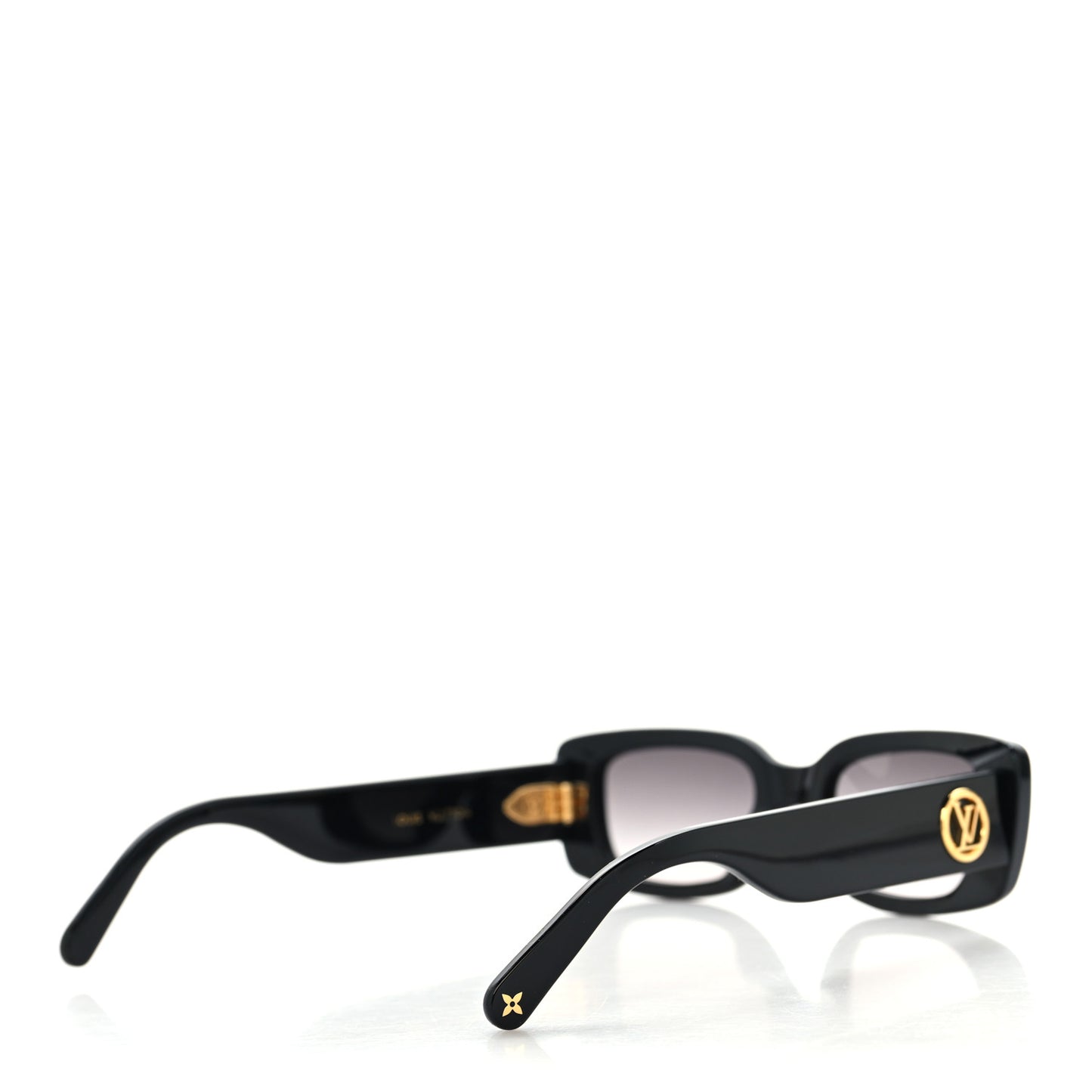 Acetate LV Circle Cat Eye Sunglasses Z2109W Black