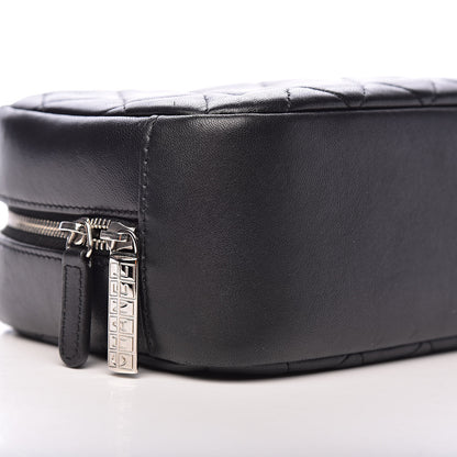 Chanel Lambskin Quilted Medium Curvy Pouch Cosmetic Case Black 8 of 9
