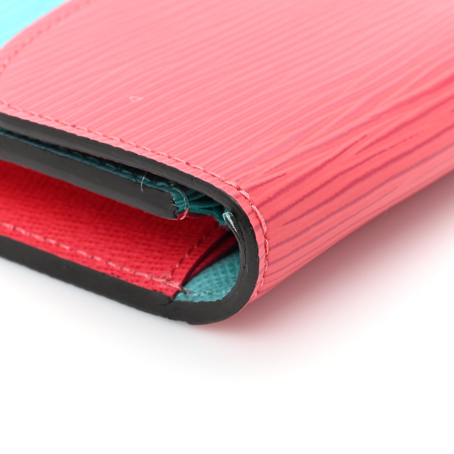 Epi Emilie Wallet Turquoise Grenade