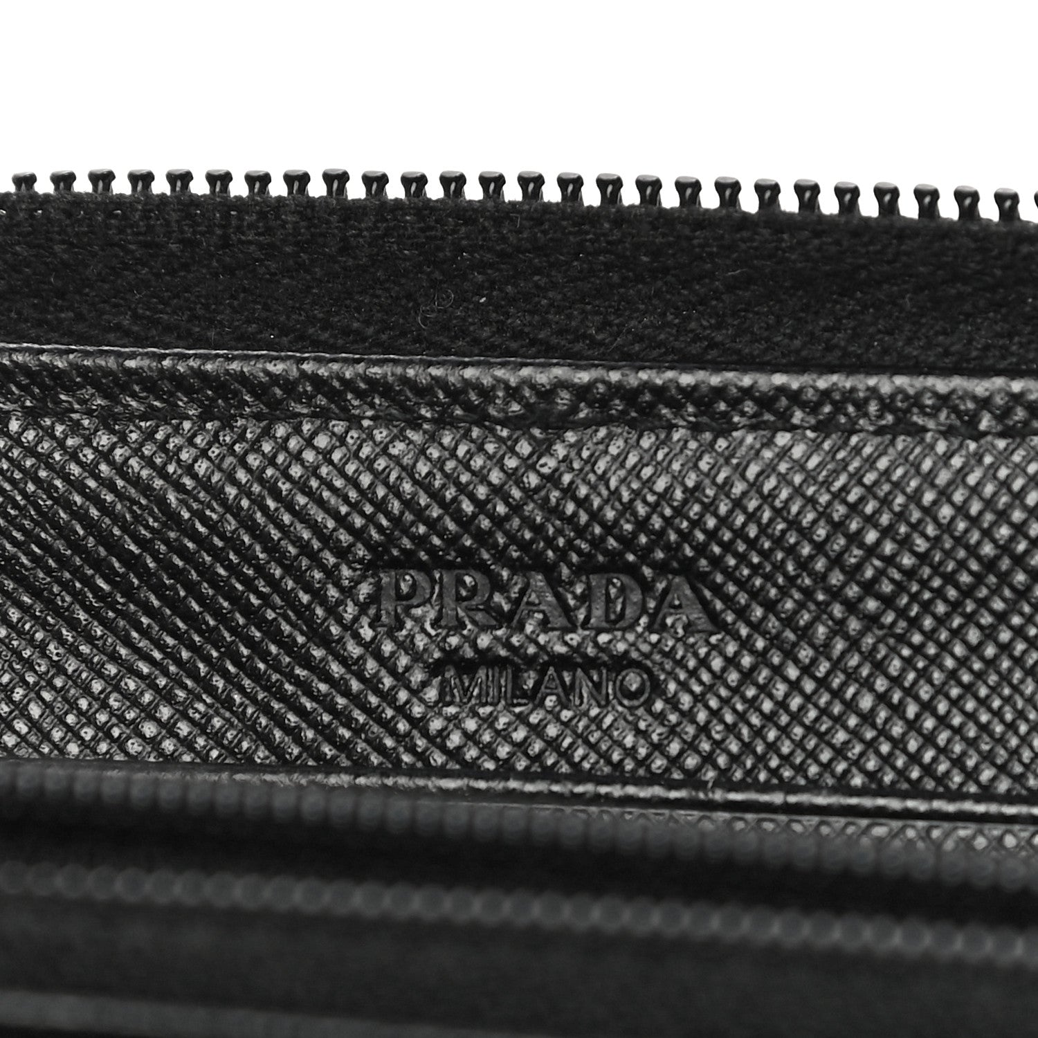 Prada Tessuto Nylon Zip Around Wallet Black 11 of 13