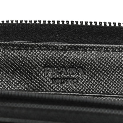 Prada Tessuto Nylon Zip Around Wallet Black 11 of 13
