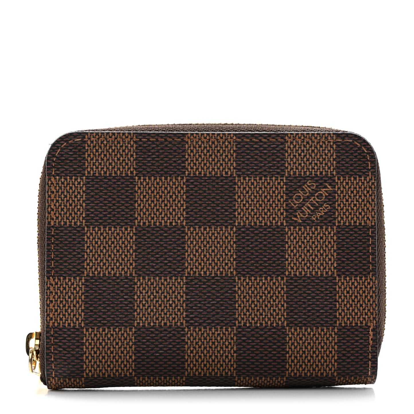 Damier Ebene Zippy Coin Purse Rose Ballerine