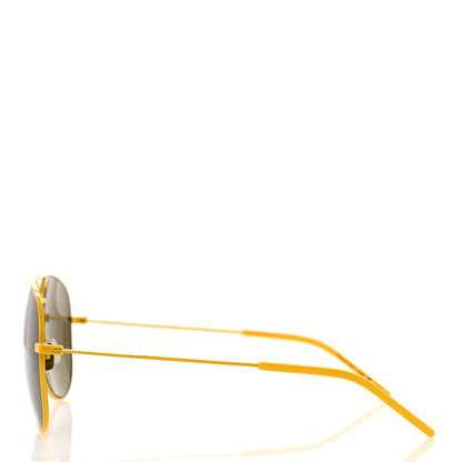 Saint Laurent Aviator Classic 11 Sunglasses Yellow 3 of 7