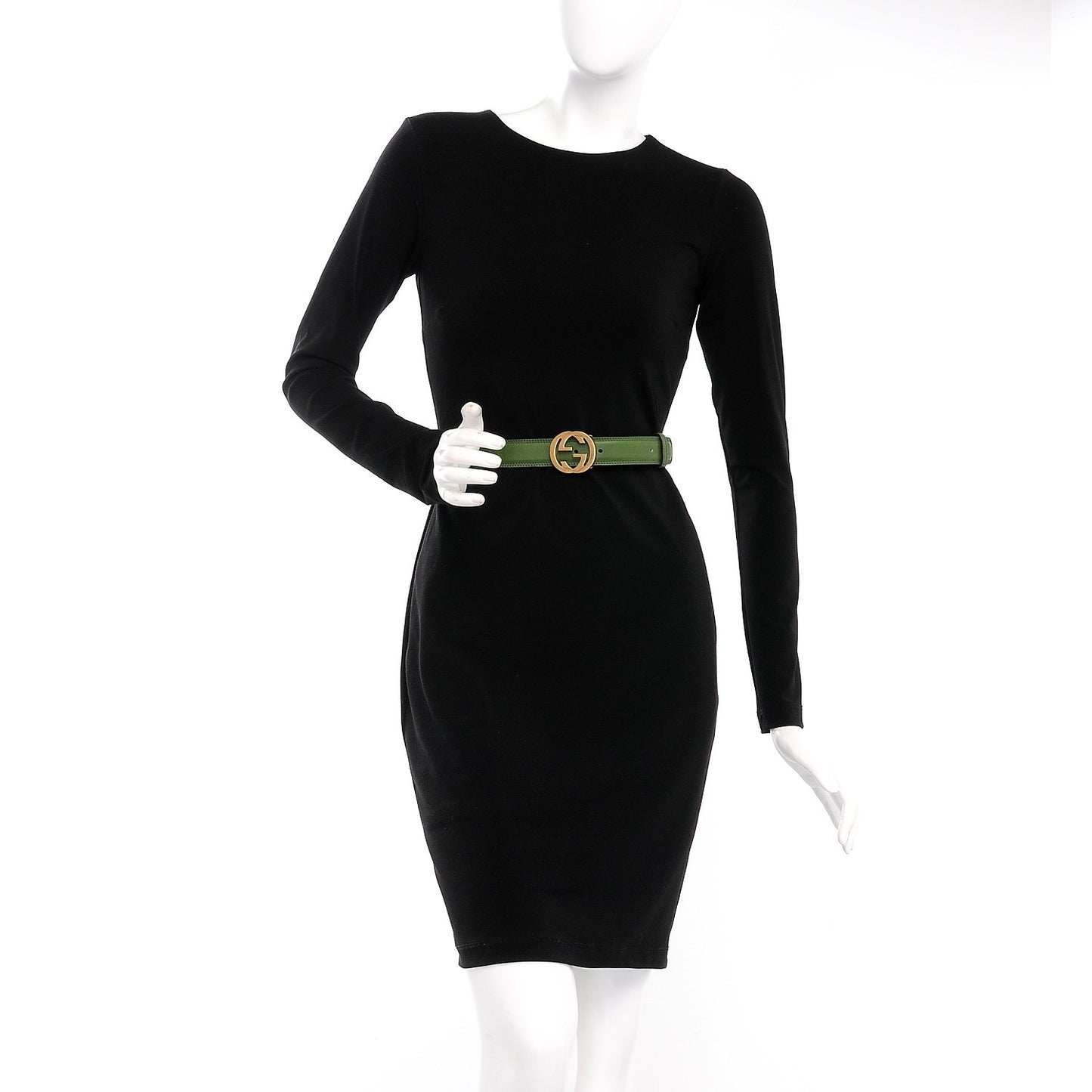 Calfskin Interlocking G Belt 80 32 Green