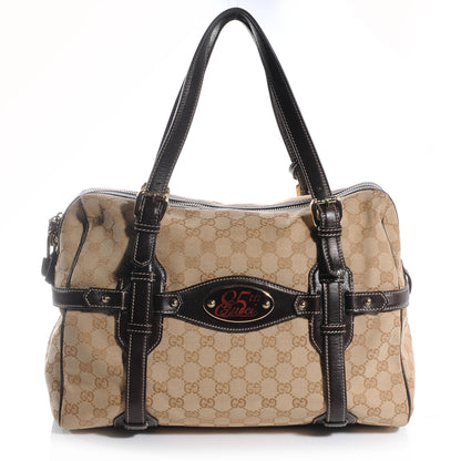 Gucci Monogram 85th Anniversary Boston Tote Brown 1 of 7