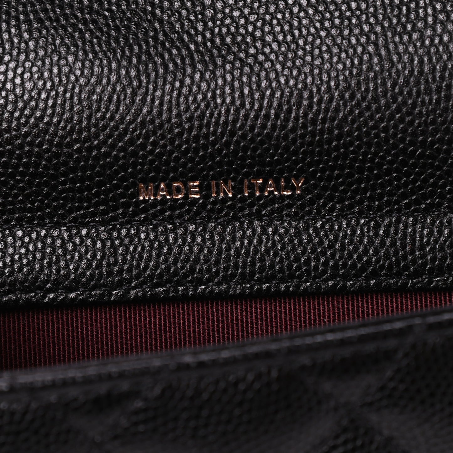 Caviar Quilted Flap Phone Holder With Chain Black