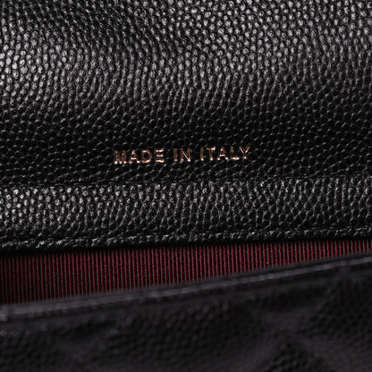Chanel Caviar Quilted Flap Phone Holder With Chain Black 7 of 11