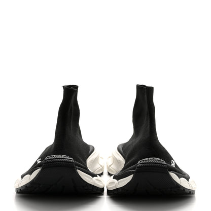 Balenciaga Technical 3D Recycled Knit Womens 3XL Sock Sneakers 35 Black White 2 of 8