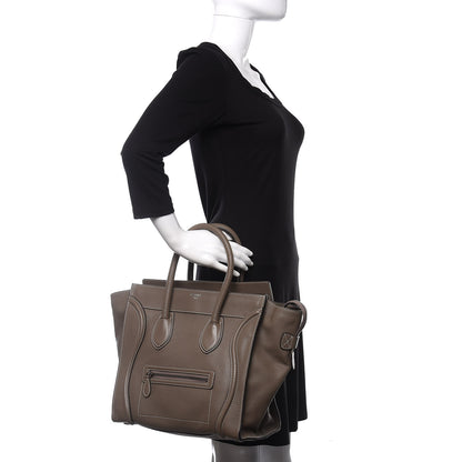 Celine Pebbled Calfskin Mini Luggage Souris 2 of 9