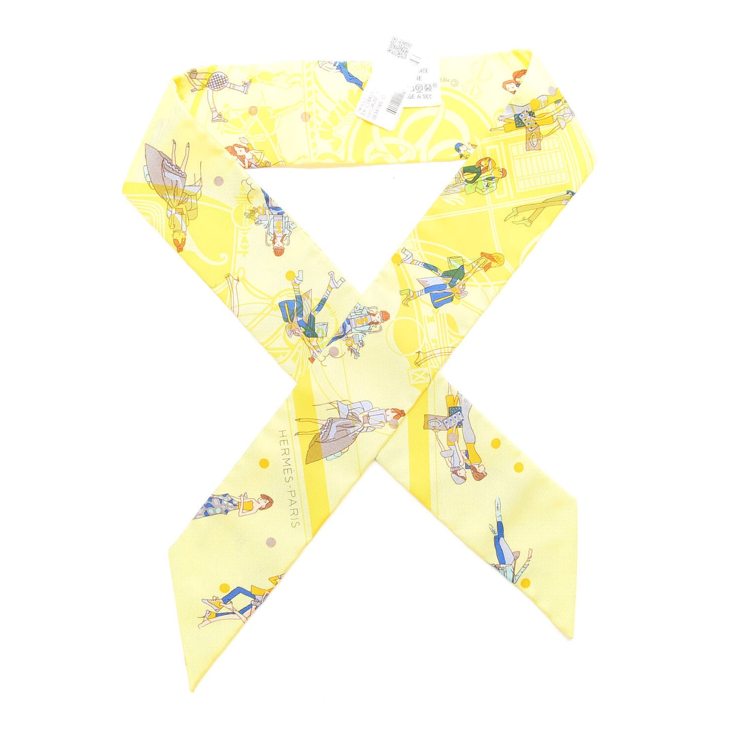 Silk Ex-Libris Les Parisie Twilly Jaune Soufre Gris