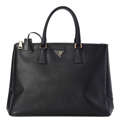 Prada Saffiano Large Galleria Double Zip Tote Black 1 of 19
