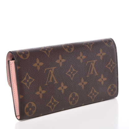 Louis Vuitton Monogram Emilie Wallet Rose Ballerine 3 of 8