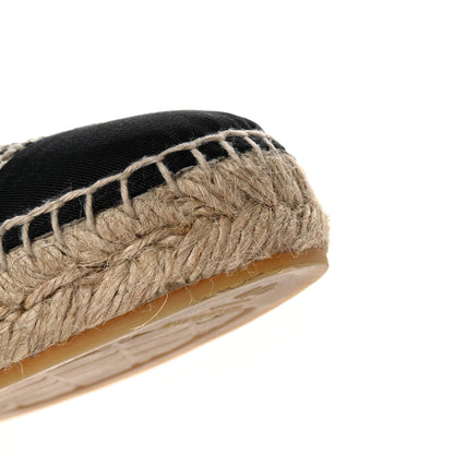 Chanel Mesh Grosgrain CC Espadrilles Mule 40 Beige Black 9 of 10