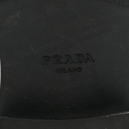 Prada Vernice Triangle 50mm Loafers 38.5 Black 7 of 9