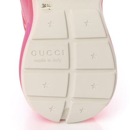Gucci Calfskin Womens Rhyton Sneakers 36.5 Fluo Fuxia 8 of 10