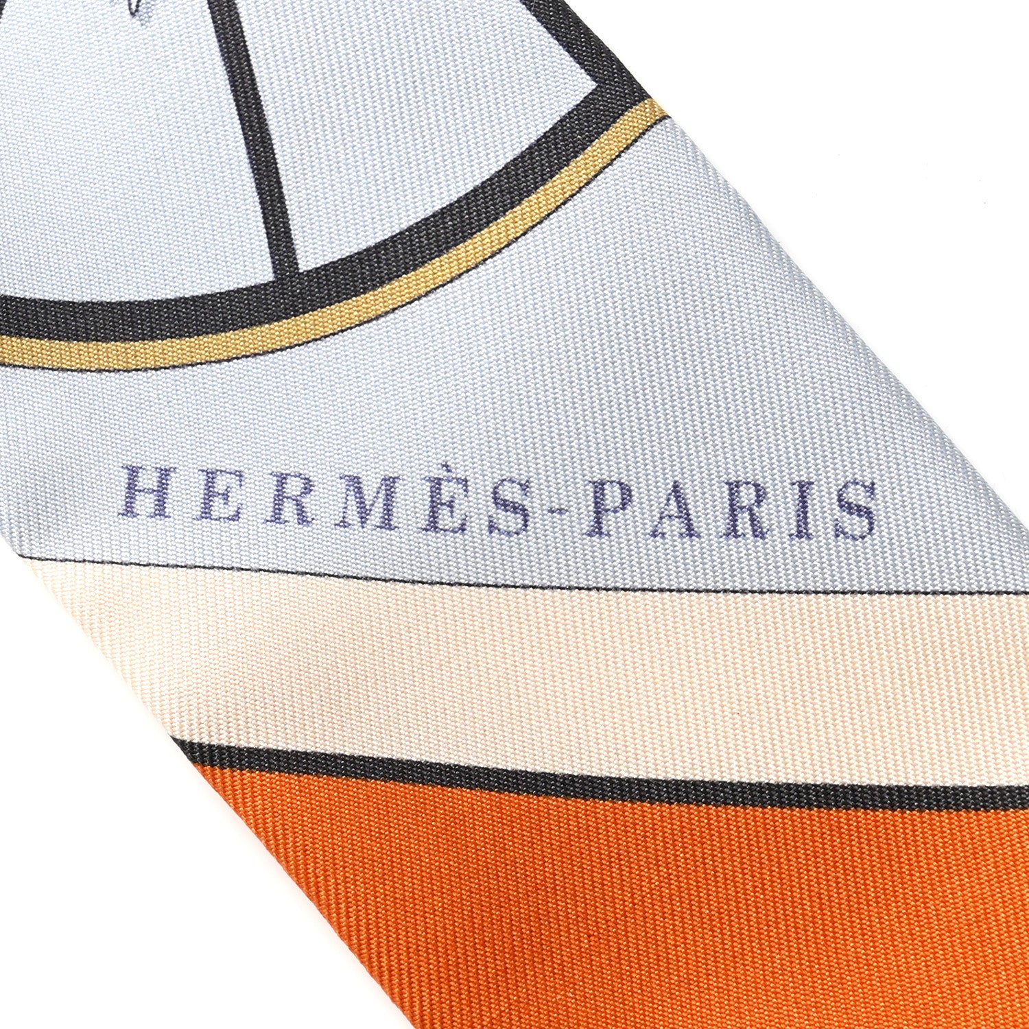 Hermes Silk Springs Springs Bague Twilly Ciel Creme Caramel 3 of 5