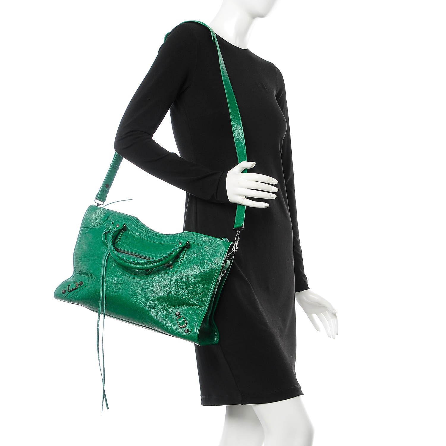 Balenciaga Agneau Classic Hardware City Vert Perroquet 2 of 8