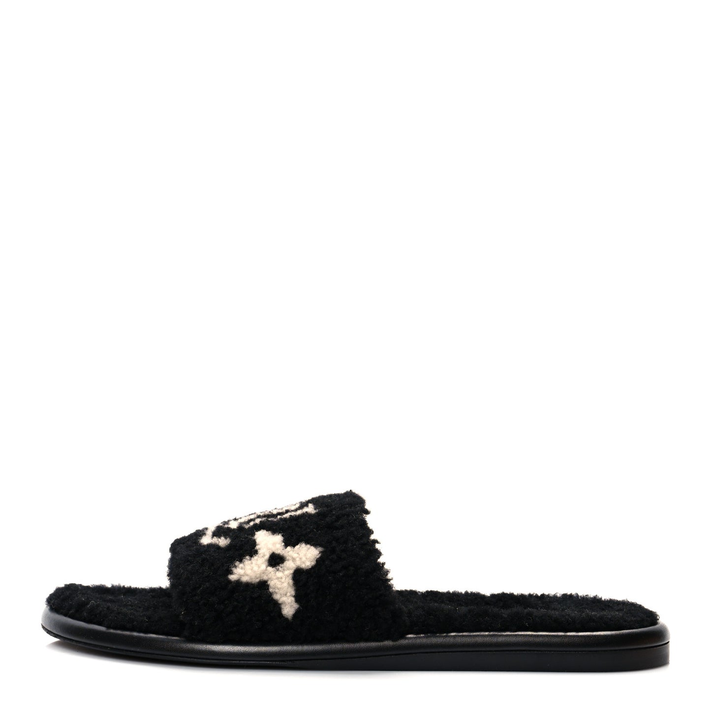 Shearling Magnetic Flat Mule 41 Black