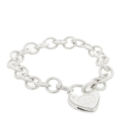 Tiffany Sterling Silver Return to Tiffany Love Lock Bracelet 1 of 3