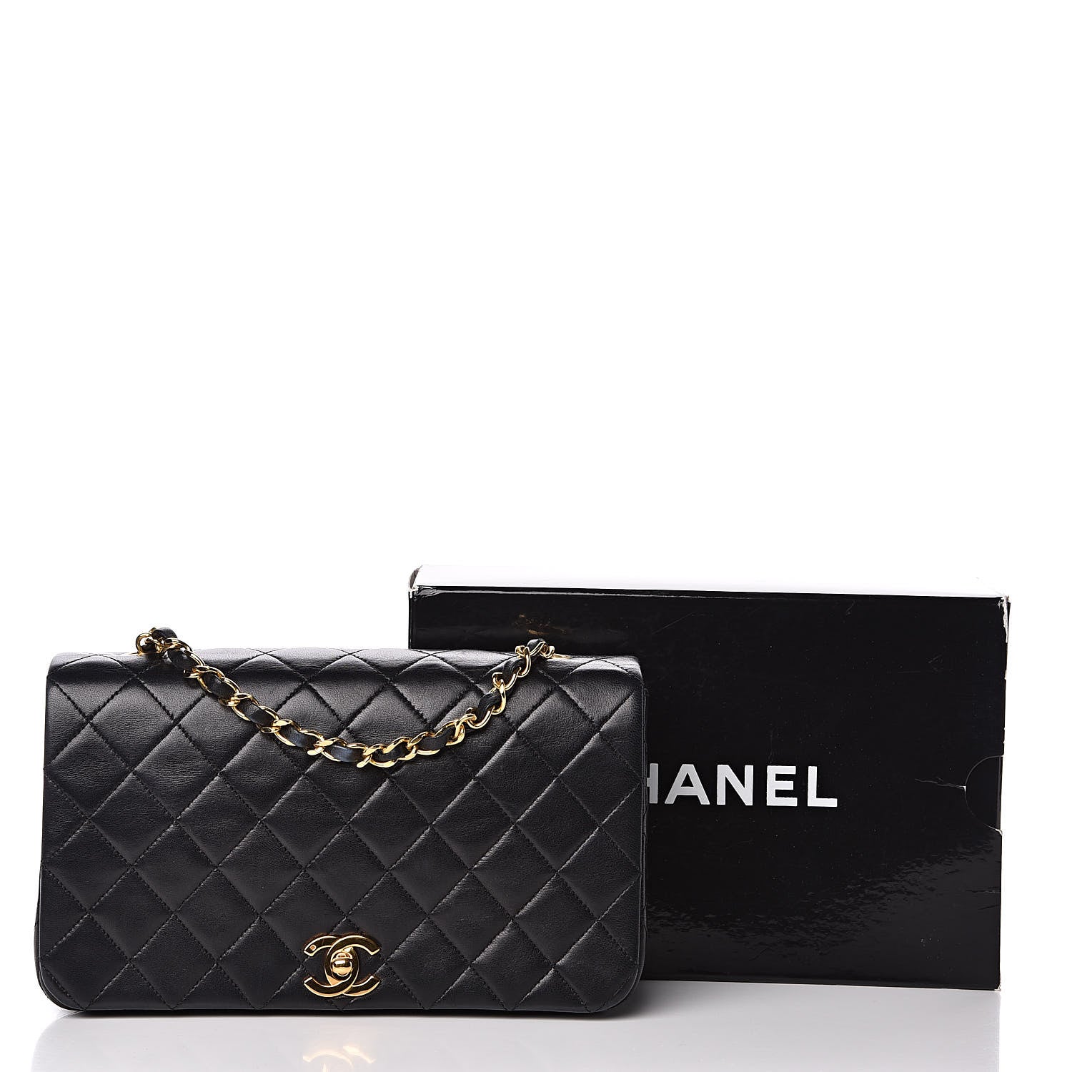 Chanel Lambskin Quilted Small Single Flap Bag Black 15 of 15