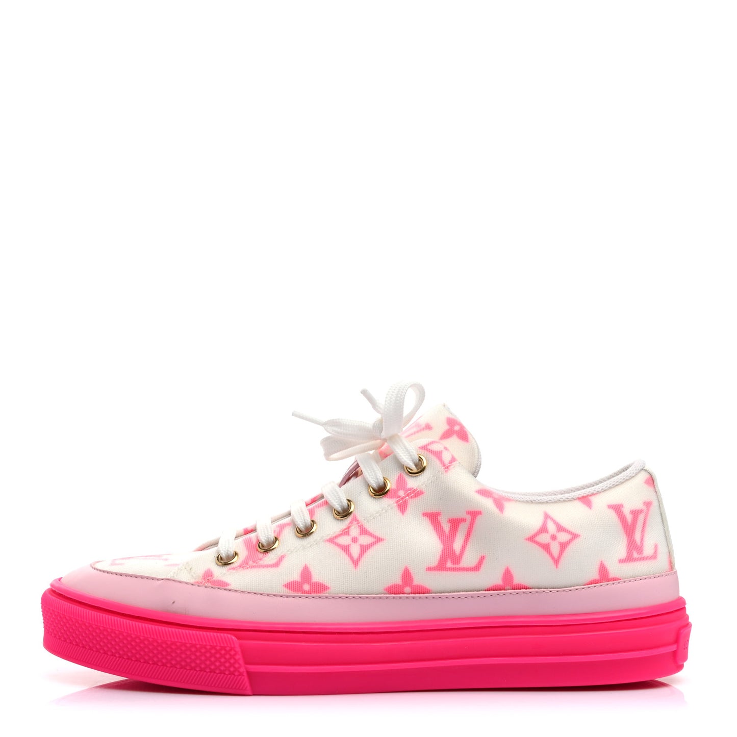 Technical Fabric Monogram Stellar Sneakers 37 Rose Pop