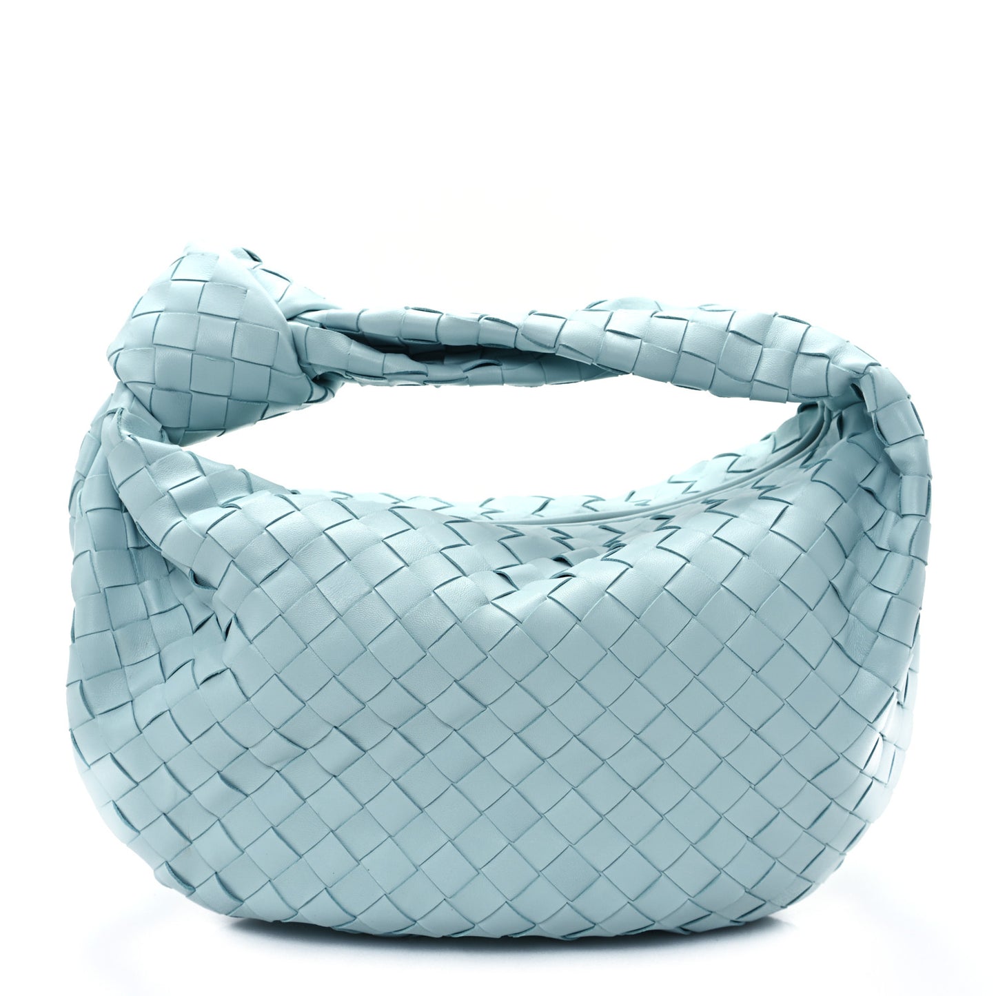 Nappa Intrecciato Teen Jodie Hobo Teal Washed