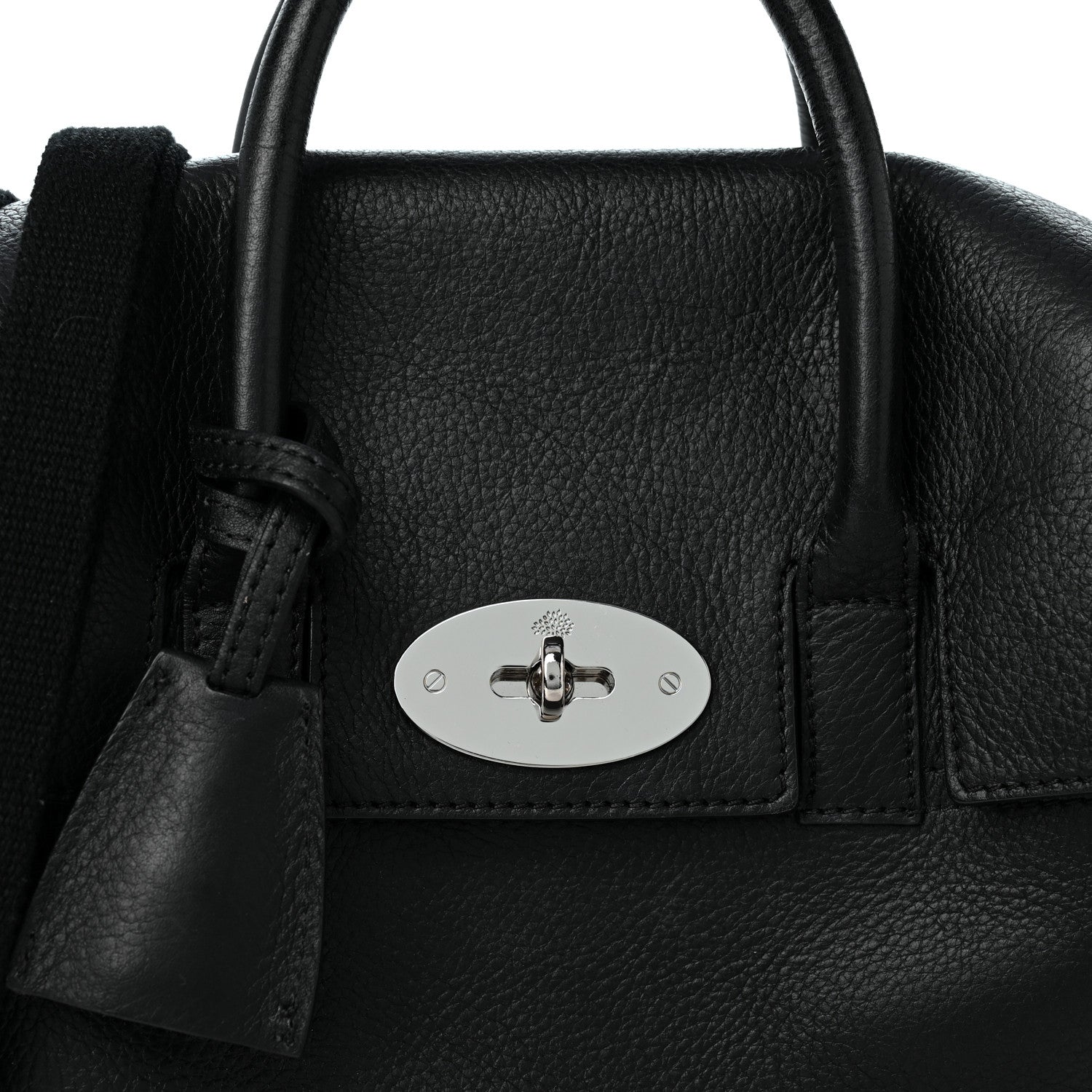 Mulberry Natural Leather Mini Cara Delevigne Convertible Satchel Black 8 of 10