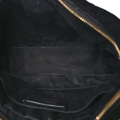 Saint Laurent Velvet Matelasse Monogram Lou Camera Bag Black 5 of 12