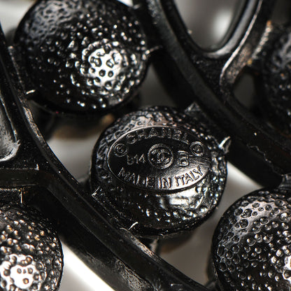 Chanel Crystal CC Brooch Black 3 of 5