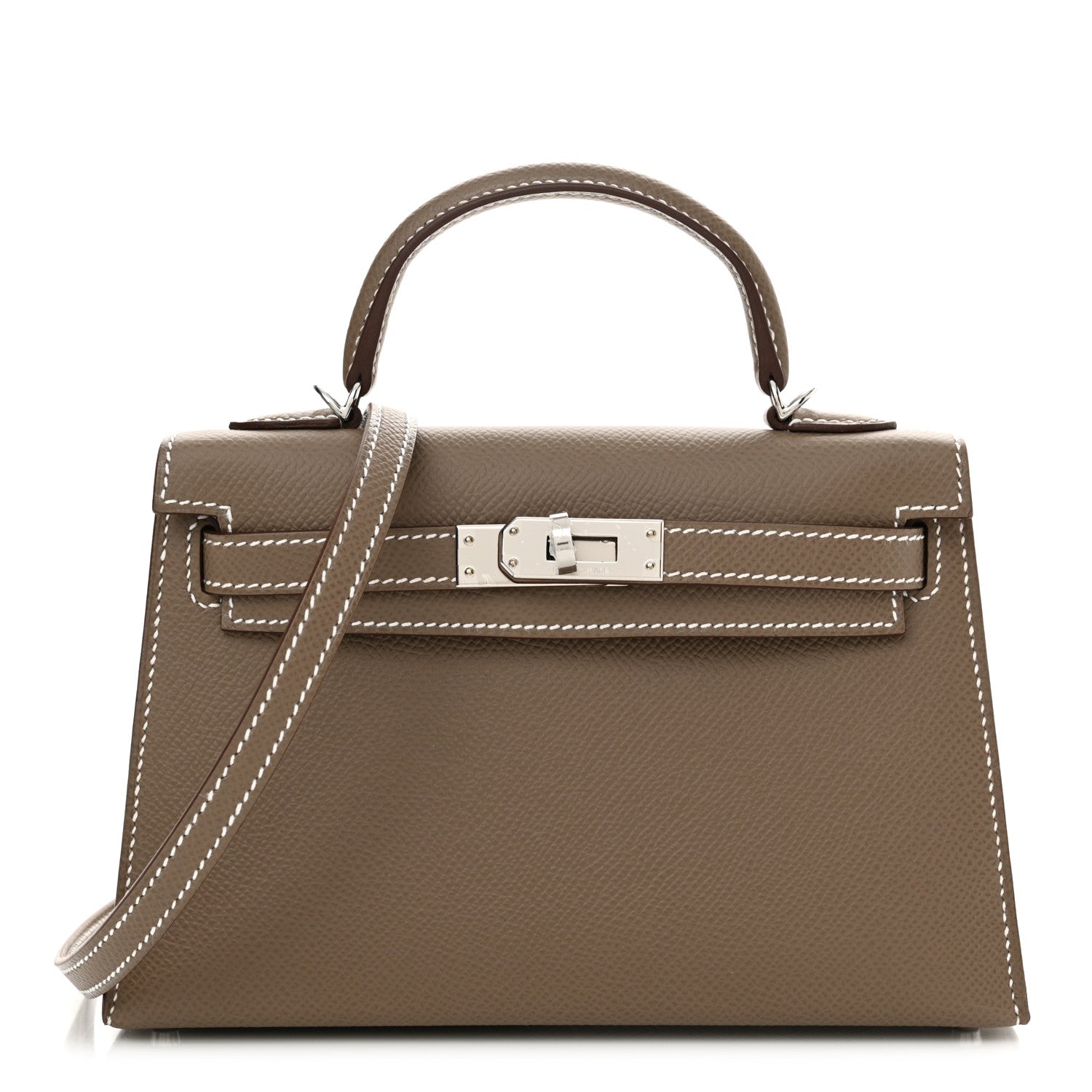 Hermes Epsom Mini Kelly Sellier 20 Etoupe 1 of 11