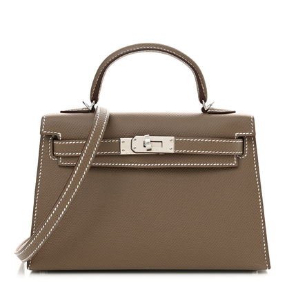 Hermes Epsom Mini Kelly Sellier 20 Etoupe 1 of 11