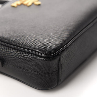 Prada Saffiano Lux Small Camera Crossbody Bag Black 6 of 10