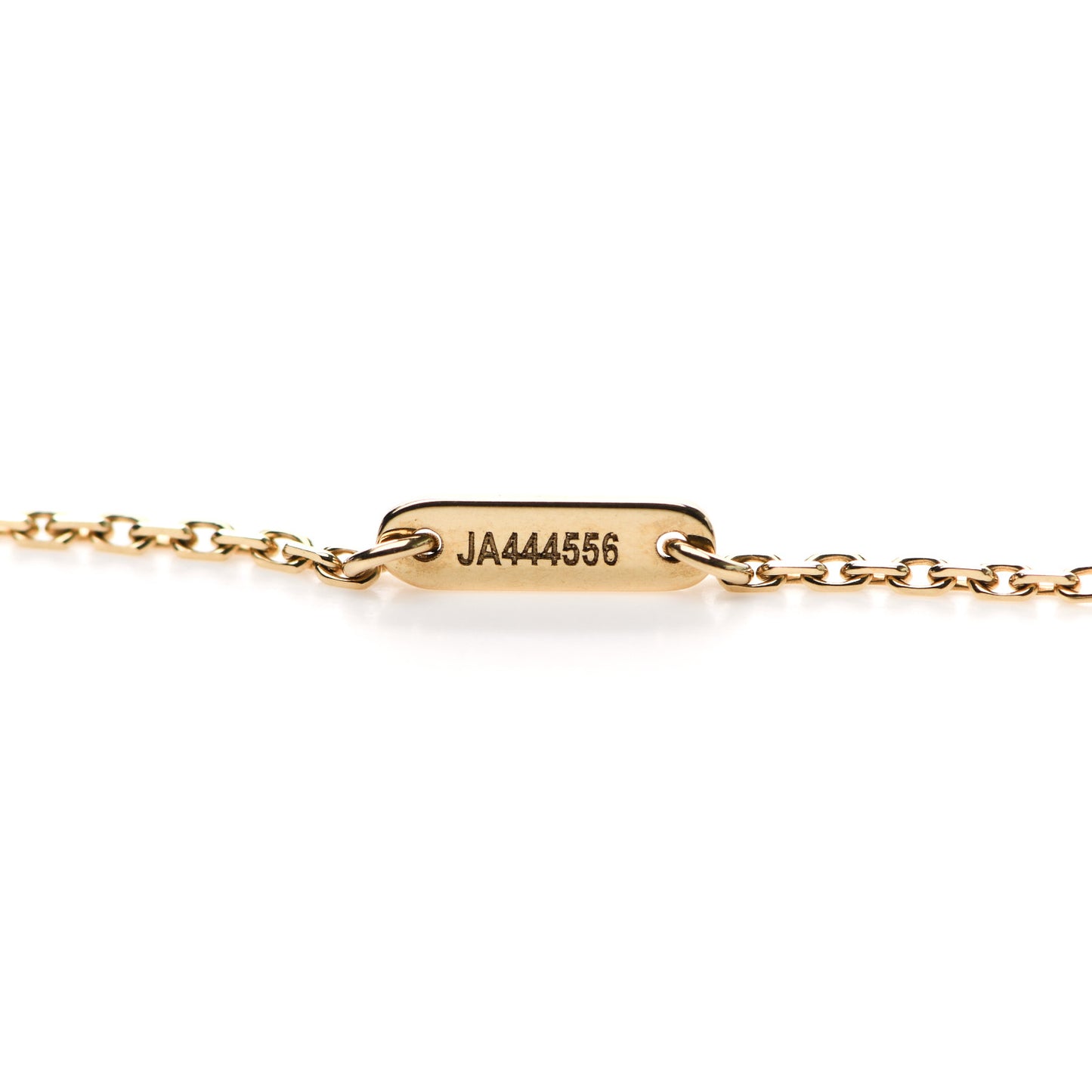18K Yellow Gold Mother of Pearl Sweet Alhambra Pendant Necklace