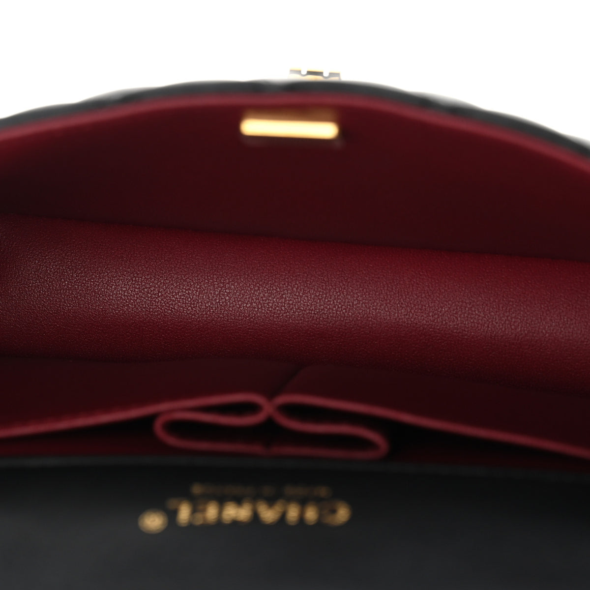Chanel Lambskin Quilted Layered Flap Bag Black 5 of 11
