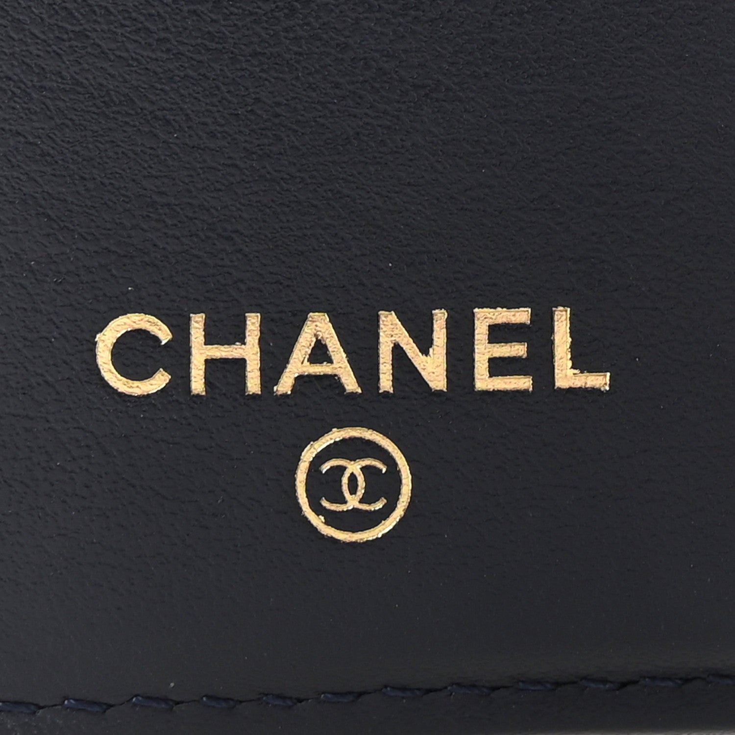 Chanel Caviar Quilted Multi Chain CC Compact Bifold Wallet Navy 6 of 9