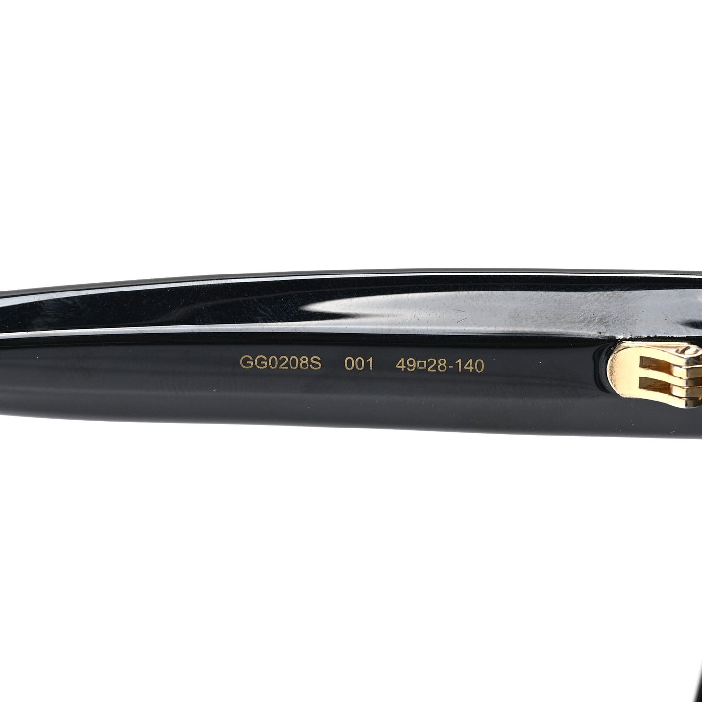 Acetate Crystal Star Round Frame Sunglasses GG0208S Black