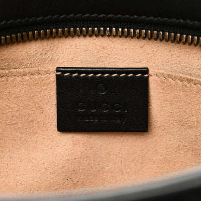 Gucci Calfskin Matelasse Small GG Marmont Chain Shoulder Bag Black 6 of 11