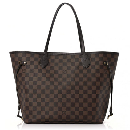 Louis Vuitton Damier Ebene Neo Neverfull MM Rose Ballerine 1 of 10