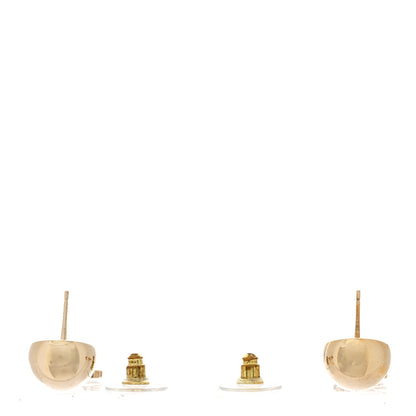 Chanel Metal CC Drop Earrings Gold 3 of 5